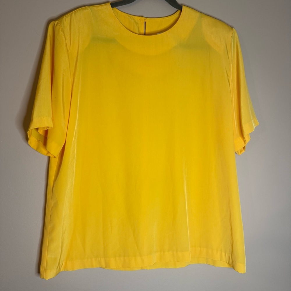 Vintage S.G.Sort collection Yellow Women's Top